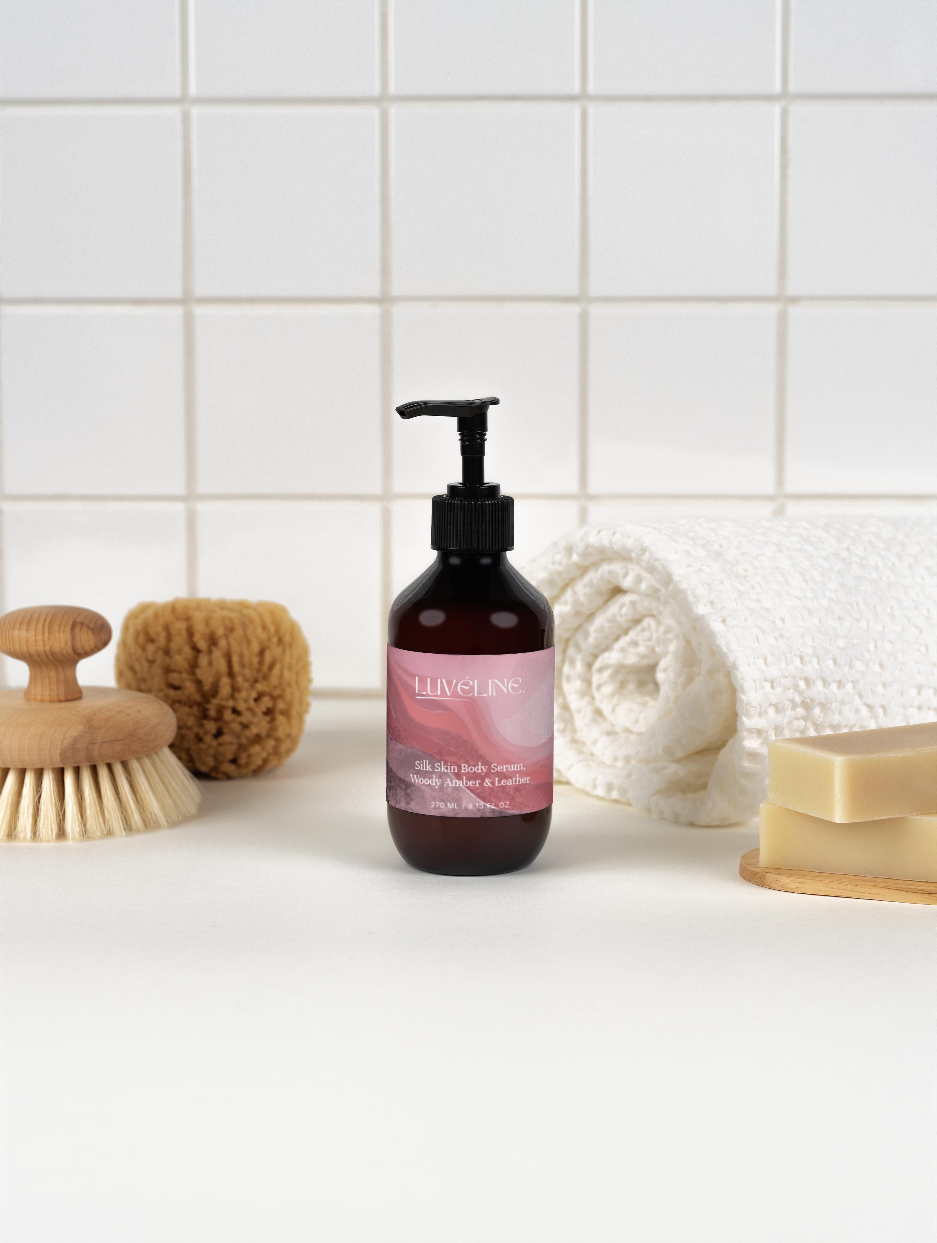 Silk Skin Body Serum, Woody Amber & Leather